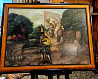 Surrealist original oil painting