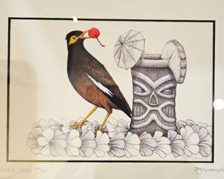 Tiki original art signed