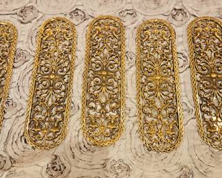 Touch plates for doors 19th c. Brass