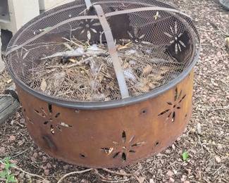 A hairpin leg firepit.