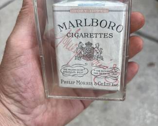 Rare SEALED early pack Marlboro cigarettes with ivory tips. Made for woman so their lipstick wouldn’t smudge. True story!