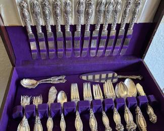 Sterling silver flatware set