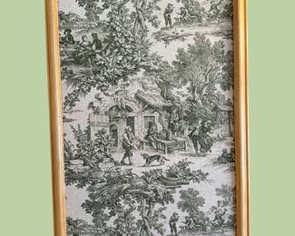 Two wall hangings which match the chair - sold as a set