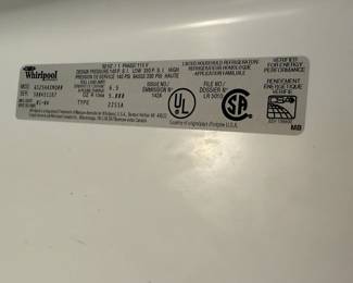 Whirlpool Side-by-side refrigerator with ice maker