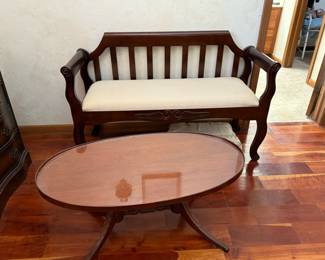 Oval Table, Bench