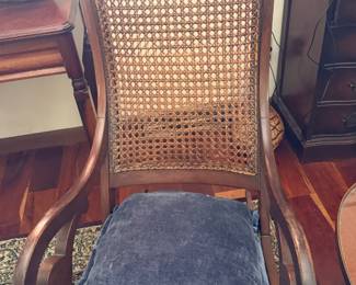 Antique Vintage Cane Rocking Chair