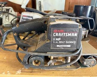 Sears Craftsman 1 HP 3- in. Belt Sander