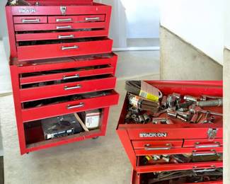 Stack On Toolbox with all its contents - sold all together