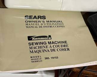 Sears Kenmore or table Sewing Machine with carrying case - Model # 385.19153