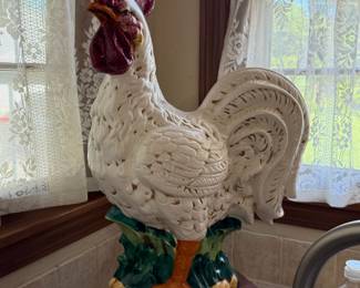 Roosters - As legend has it, if a rooster would come into your kitchen it would bring you good luck and good fortune.