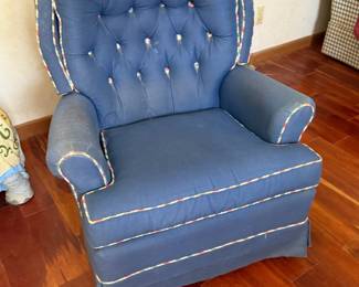 Vintage Blue Sitting Chair