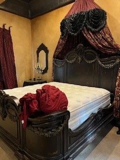 black ornate bed king size by Habersham King