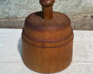 Round Wooden Butter Mold