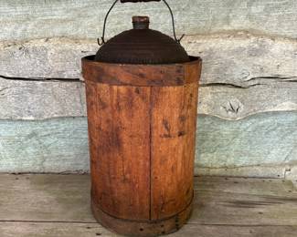 Wooden & Tin Kerosene Bucket