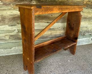 Wooden Crock Bench