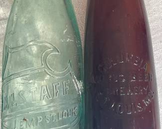 Old Falstaff Lemp & Weiss Columbia Brewing Co. Beer Bottles