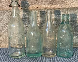 4 Old St. Louis Bottles Incl. Anheuser Busch