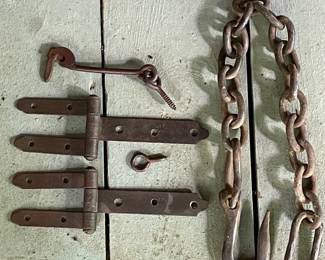 Old Iron Hinges, Gate Chain