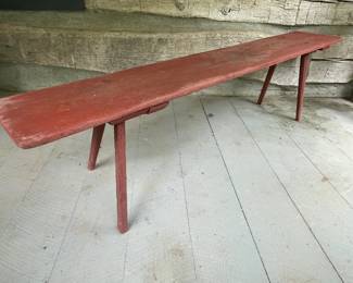 Bench in Old Red Paint