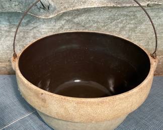 Stoneware Bowl with Bail Handle