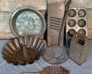 Tinware Incl. Granite City Steel Pie Plate