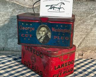 Advertising Tobacco Tins, George Washington & Laredo Burley