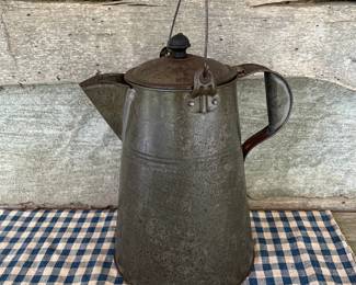 Early Tin Coffee Pot