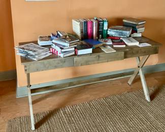 Desk, lots of Civil ware books