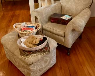Chair with ottoman