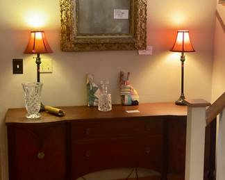 Antique mirror, Sheridan buffet