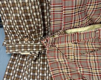 Poly plaid men’s flares