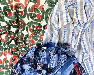 Disco style 70’s shirts are shiny and whimsical!