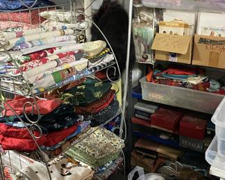 A nice amount of vintage fabric and pattern