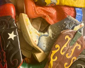 Cowboy boots from the 1980’s and 90’s