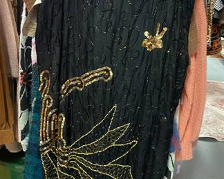 Lots of sequin and beaded evening wear