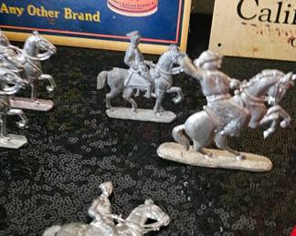 Cast iron metal soldier