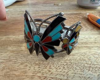 Vintage Zuni Butterfky Cuff