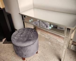 Vanity and storage stool