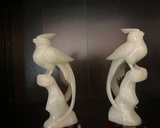 #24 $100.00 Set of 2 jade birds
