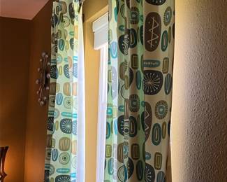 #82 $280.00 for both pair $140 per pair MCM 84x48 curtains Spoon flowers Theodore design