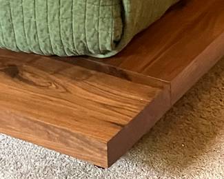 #77 $580.00 King size platform bed made of reclaim wood Crate & Barell -37Hx88x85