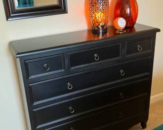 #69 $120.00 Black skinny cabinet 37x42x12