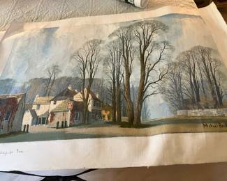 #90 $250.00 MCM Michael Reilly artist Wayside Inn 35x25 unframed