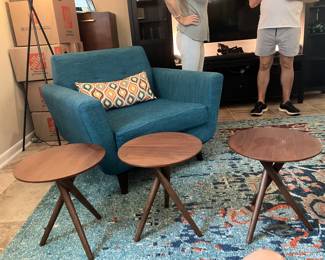 #14 $180.00 $60 each 3 round side tables