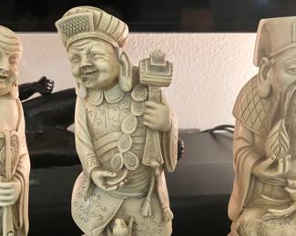 #22 $70.00 Japanese the Seven lucky Gods figures 9"T
