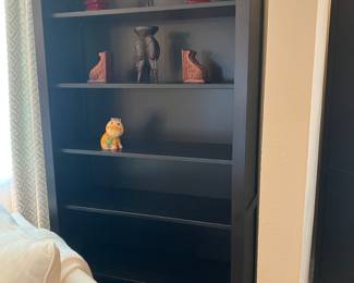 #63 120.00 pair or $60 each Black bookcases (2) 78x36x14 IKEA Billy