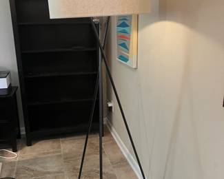 #17 300.00 $150 each West Elm Mid century tripod floor lamp (2 available) 65Tx23