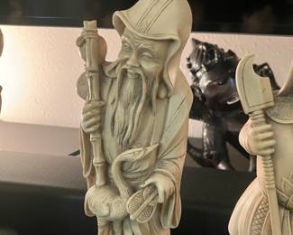 #22 $70.00 Japanese the Seven lucky Gods figures 9"T