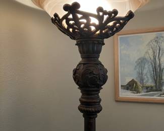 #97 $140.00 Floor lamp glass - 70Tx 15W