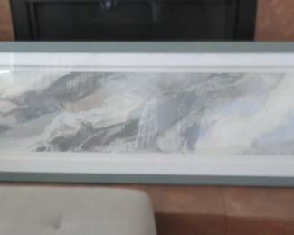 Interesting grey and silver art.